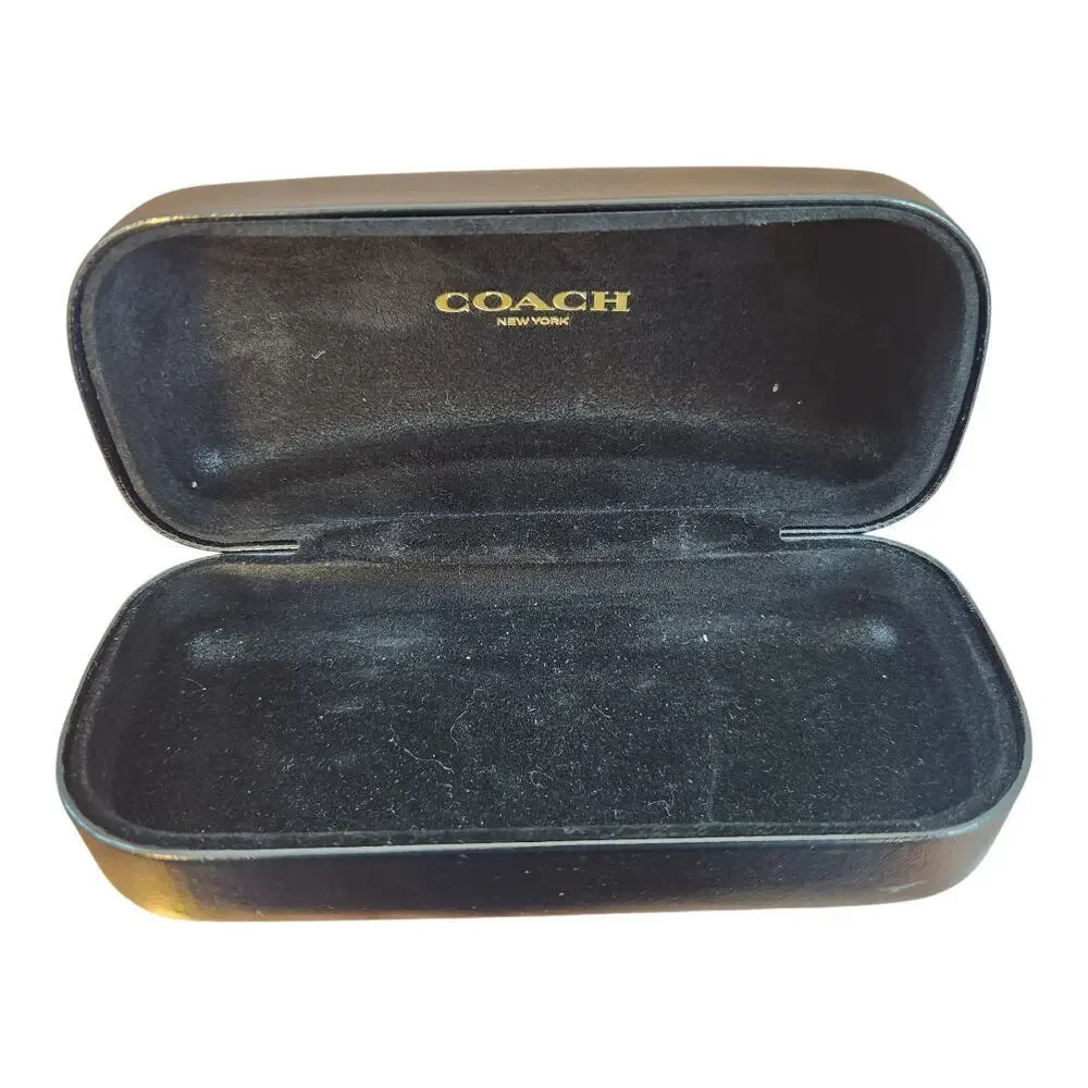 Coach sunglasses glasses hard‎ case black logo
